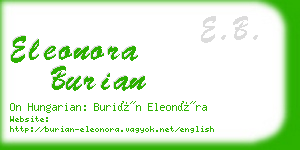 eleonora burian business card